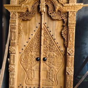 Pintu Gebyok Ukir Jati Jepara 1,5 Meter