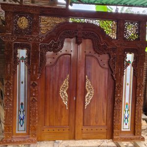Pintu Gebyok Ukir Jati Jepara 3 Meter